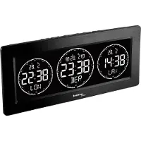 Technoline Wereldklok WT 458 232x99x48mm zwart