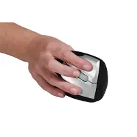 BakkerElkhuizen BAKKER ELKHUIZEN BNESRMW BAKKER ELKHUIZEN Handshake Mouse Wireless VS4 Maus ergonomisch kabellos schwarz, silber