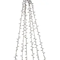 Konstsmide Verlichtingset 240cm - 6x 110 led - 2100K frosted voor kerstboom