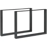 En.casa Stalen onderstel Makers set van 2 tafelpoot 72x90 cm zwart []