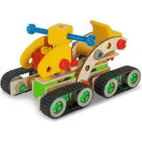 Eichhorn Constructor rupsgraafmachine bouwspeelgoed 170-delig FSC hout.