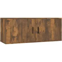 vidaXL Tv-wandmeubel 100x34,5x40 cm gerookt eikenkleurig