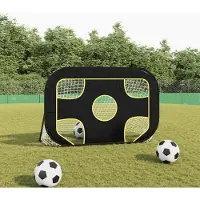 Prolenta Maison Exclusive - Voetbaldoel met doelwand, 120x80x80 cm, polyester