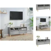 vidaXL Tv Meubel - Tv Meubels - Tv Wandmeubel - Tv Tafel - Tv-meubel 100x34,5x44,5 cm bewerkt hout betongrijs