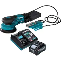 Makita Slijpmachine + polijstmachine, BO 003 CGM101 Accuschuurmachine 40 V max. 125 mm 3,0 mm slag Borstelloos + 1x oplaadbare accu 4,0 Ah (Excentrische schuurmachine)