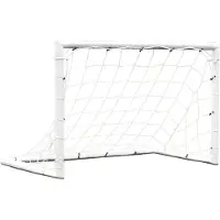 Powershot Paar voetbaldoelen - 1,2m x 0,8m - PVC - Wit