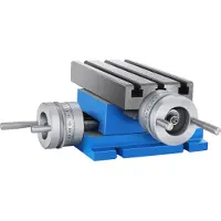 Vevor MX-75 multifunctionele freeswerktafel 185 x 100 mm freeswerktafel X 80 mm Y 75 mm kruistafel tafelboormachine voor boor- en freesmachines (MX-75)