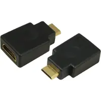 Logilink HDMI-naar-Micro HDMI-adapter, 4K, 30 Hz, zwart (verpakking met 1 stuk)