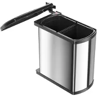 Hailo Duo 8 + 8 Liter RVS