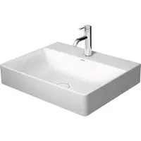 Duravit DuraSquare wastafel 60x47cm WonderGliss wit