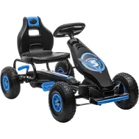 HOMCOM -Pedal Go Kart -PP-121x58x61cm-Blauw