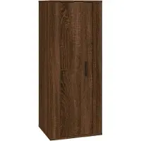Syfax Tv-wandmeubel 40x34,5x100 cm bruin eikenkleur