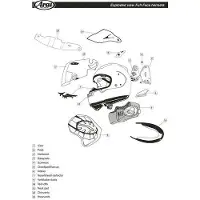 Arai Renegade-v Upper Helm Voorkant Ventilatieopening
