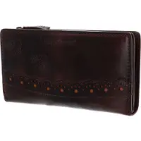 Bruno Banani Leer portemonnee Ziloo Zip Around Wallet Brown bruine