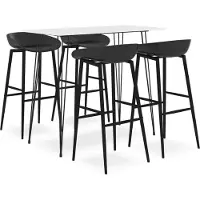 Prolenta Maison Exclusive - Barset, 5-delig, wit en zwart