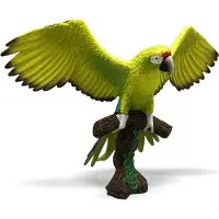BULLYLAND 69392 – Speelfiguur en verzamelfiguur Grote Groene Ara – ca. 8 cm – levensecht en detailrijk vormgegeven – ideaal als educatief speelfiguur en klein cadeautje voor kinderen vanaf 3 jaar.