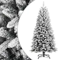 Syfax Kunstkerstboom met sneeuw 120 cm PVC en PE