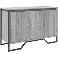 vidaXL Wastafelonderkast, grijs Sonoma, 91x35x60 cm, houtvezel