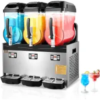 Vevor Commerciële Slush-ijsmachine 12L x 3 Drievoudige tank Bevroren drankmachine