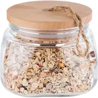 Aps 82255, opslagglas WOODY, 1,0 liter