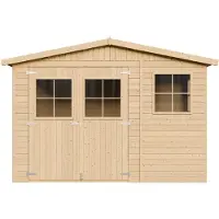 Timbela M334+M334G - Houten tuinhuis - 6 m² - 216x324xH232 cm - met vloer