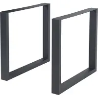 En.casa Stalen onderstel Makers set van 2 tafelpoot 72x70 cm zwart []