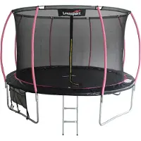 Wisam Trampoline LEAN Sport Max, 16 voet, zwart-roze