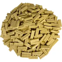 LEGO 2x6 stenen beige - 500 stuks - Tan stenen 2456 (Accessoires)