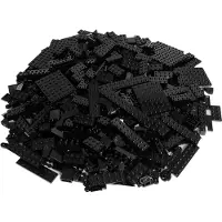 LEGO Zwarte bakstenen mix - 1.000 stuks - Zwarte bakstenen mix - NIEUW (LEGO Accessoires)