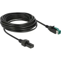 DeLOCK 85486 Zwart 5m PoweredUSB electriciteitssnoer
