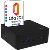 MSI Cubi NUC 13MQG-065BEU 0.84 L pc zwart i7-1365U Intel SoC
