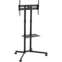 Macleans Mobiele TV-stand voor schermen van 32-70 inch, draagvermogen 40 kg, model MC-591