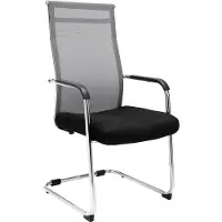 CLP Brenda Bezoekersstoel - Netbekleding grijs
