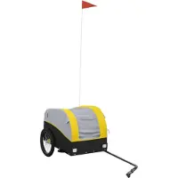 Syfax Fietstrailer 30 kg ijzer zwart en geel