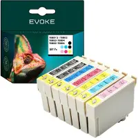Evoke Inktpatronen voor Epson, 2x, type T0801 + T0802 + T0803 + T0804 + T0805 + T0806 XL ️