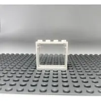 LEGO 1x4x3 raam, transparant wit frame voor een huis, bouwdoos. NIEUW! Aantal: 10 stuks