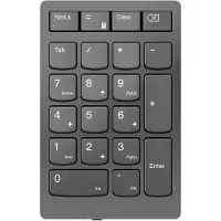 Lenovo Go Wireless Numeric Keypad - Toetsenpaneel draadloos - 2.4 GHz - toetsschakelaar: Scissor-Key - stormgrijs - detailhandel
