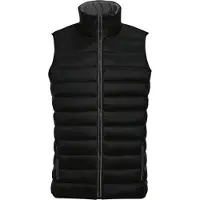 Sols Herengolf Gewatteerde Waterafstotende Bodywarmer/Gilet (Zwart)