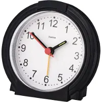 Hama wekker- Classic - Geluidsarm- zwart/wit