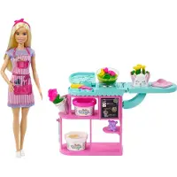 Barbie bloemistpop, speelset met klei en accessoires
