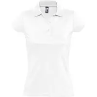 Sols Dames/dames Prescott Poloshirt met korte mouwen Jersey Polo (Wit)