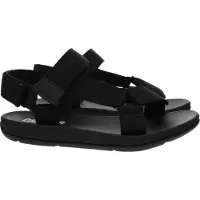 Camper Heren Black Match Sandalen (45), Zwart, Plat, 1 tot 3 cm, Klittenband, Casual K100539-001