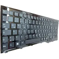 T-ProTek DE Schwarz toetsenbord met glanzende rand, compatibel met Fujitsu Siemens Lifebook A532, AH552
