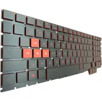 T-ProTek DUITSE - Toetsenbord met verlichting, zonder rand. Compatibel met HP Omen 15-ce000