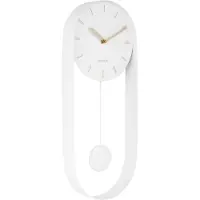 Karlsson Klok Pendulum Charm Steel White 50 x 20 cm