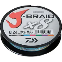 Daiwa J-Braid X8 Multicolor 150m 0.16mm - 9.0kg