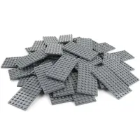 LEGO 6x12 Platen, bouwstenen, donkergrijs - 3028, nieuw! Aantal: 3