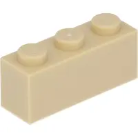 LEGO 250 stuks 3622 Steenelement 1x3, basisstenen, 250 beige