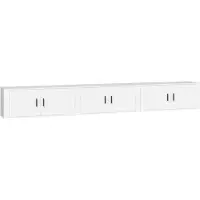 Syfax Tv-wandmeubels 3 st 100x34,5x40 cm wit