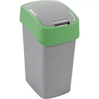 Curver Vuilnisemmer "FLIP BIN" 25 L zilver/groen